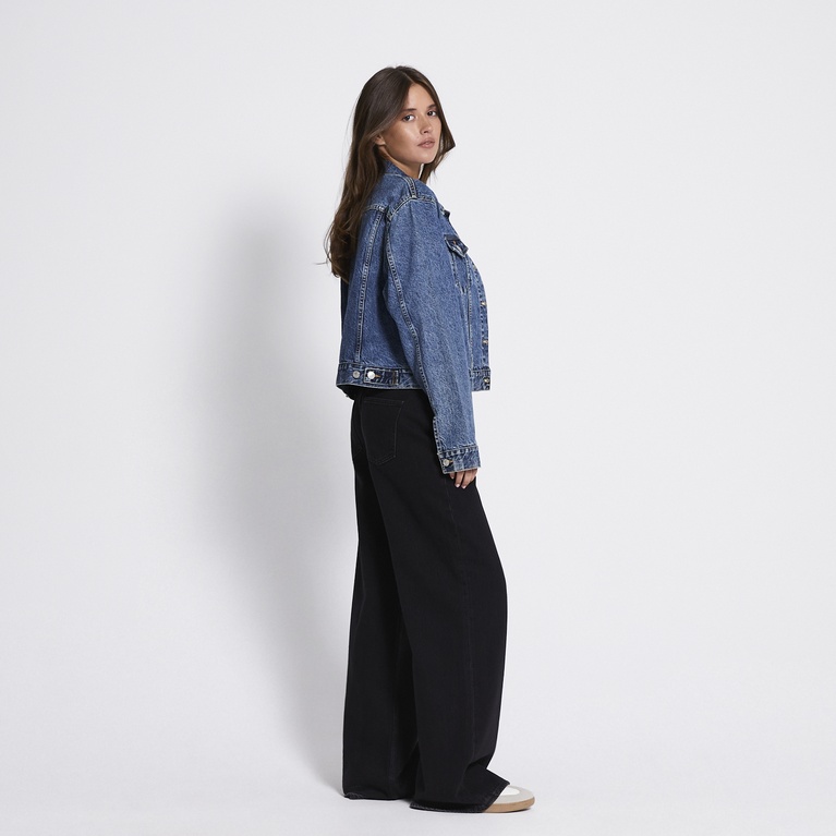 Cropped denim jacket "Own"